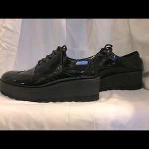 Black patent leather